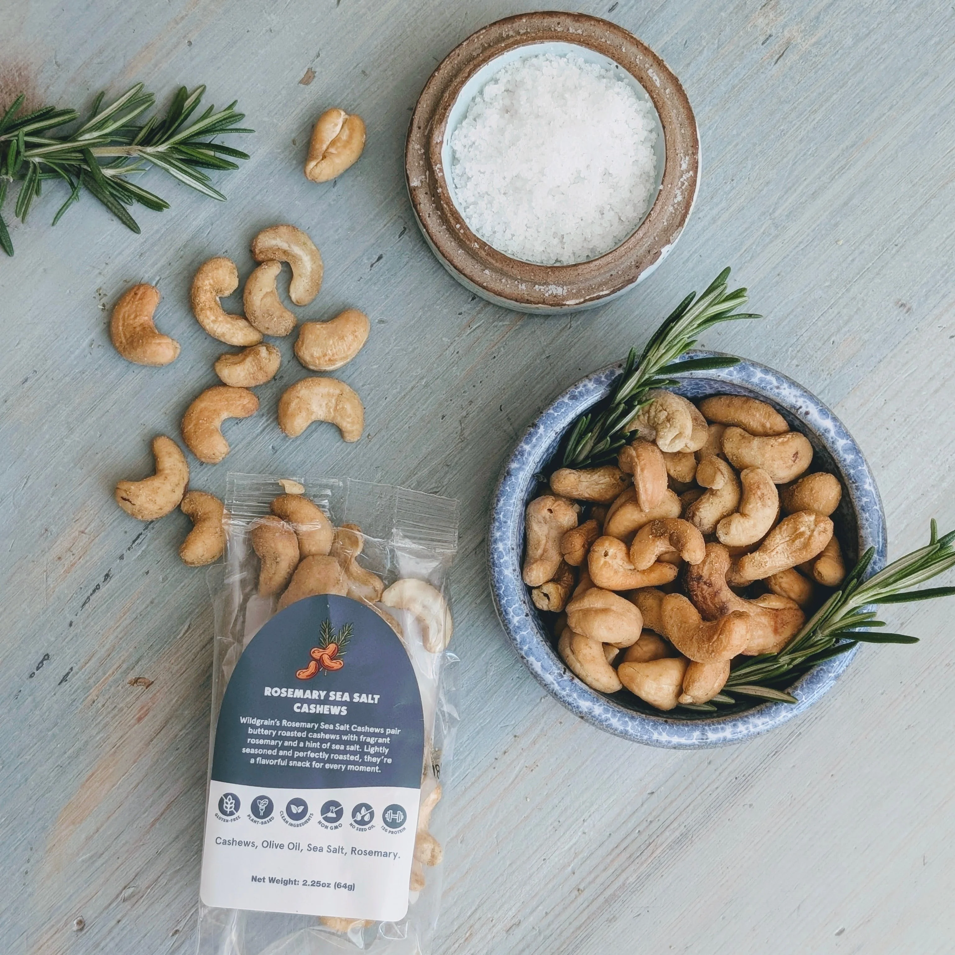 Rosemary Sea Salt Cashews (2.25oz) - Image 4